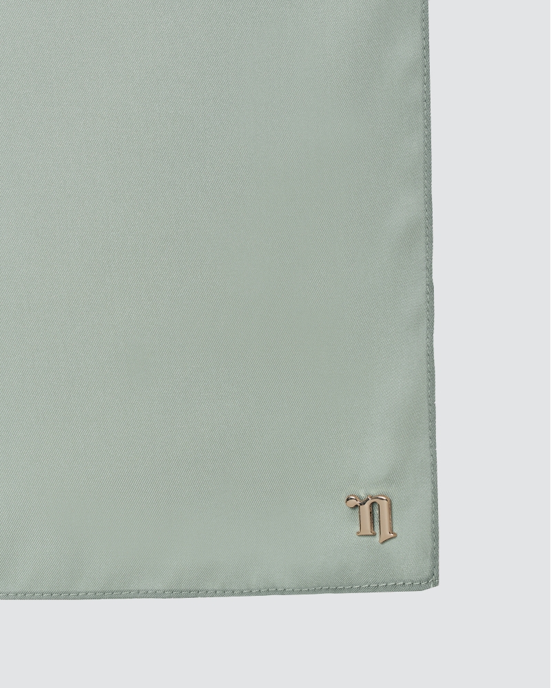 TAHIRA SATIN TWILL SQUARE - GREY
