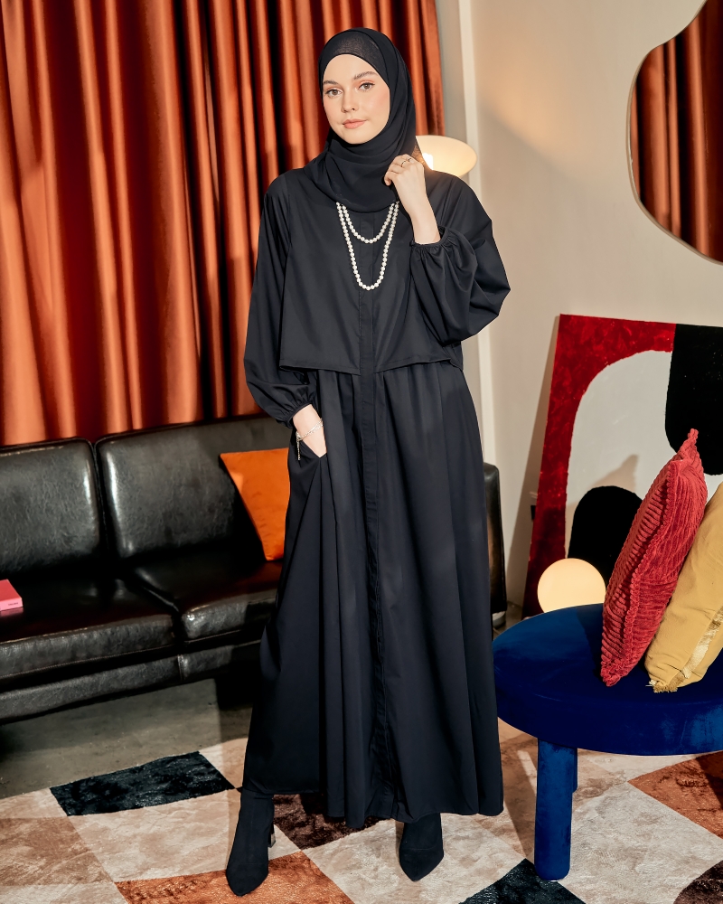 TALIA EVERYDAY DRESS - BLACK