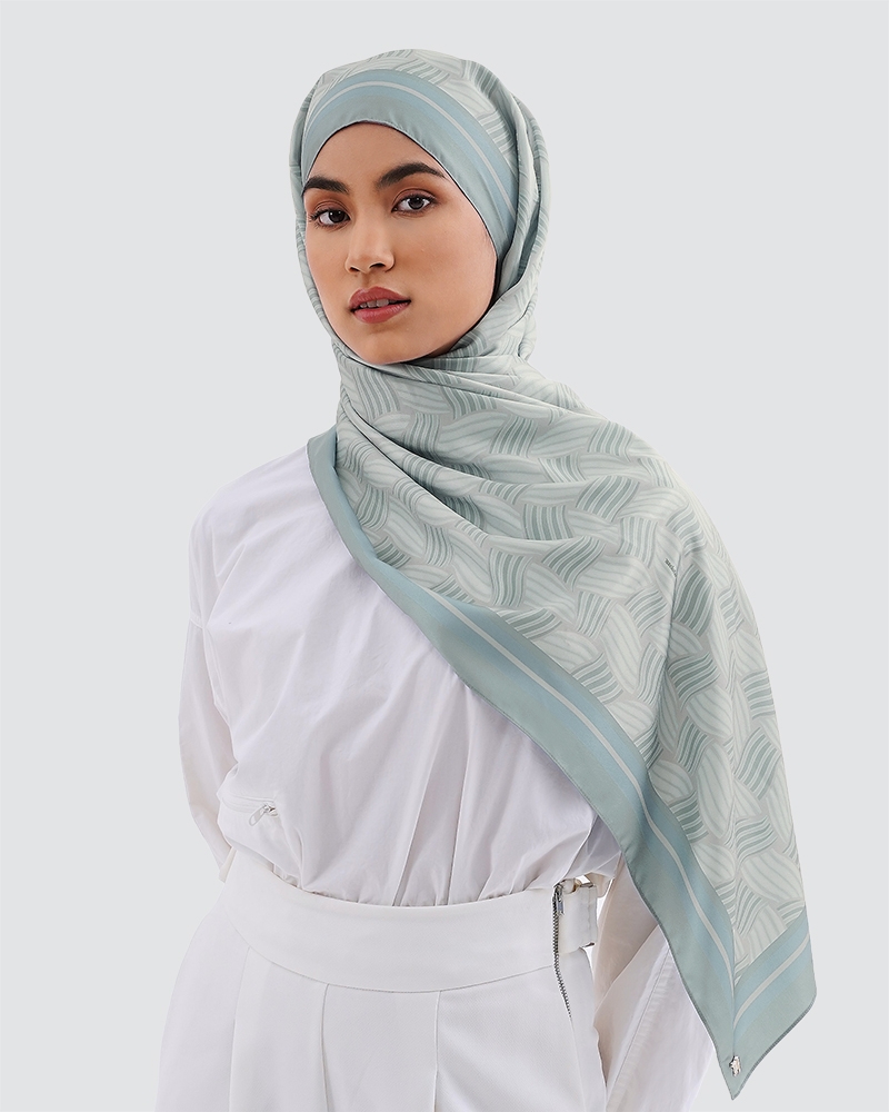 WEAVE SHAWL - DUSTY BLUE