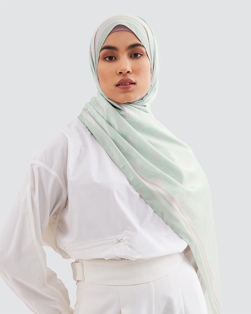 WEAVE SHAWL - MINT GREEN