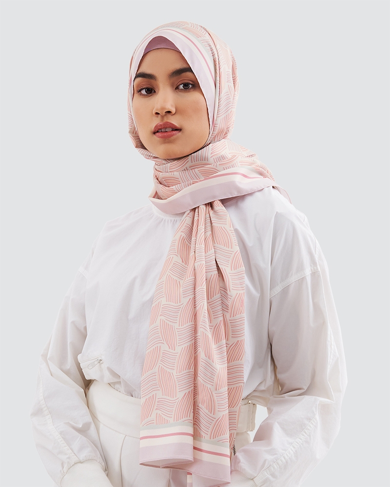 WEAVE SHAWL - SALMON PINK