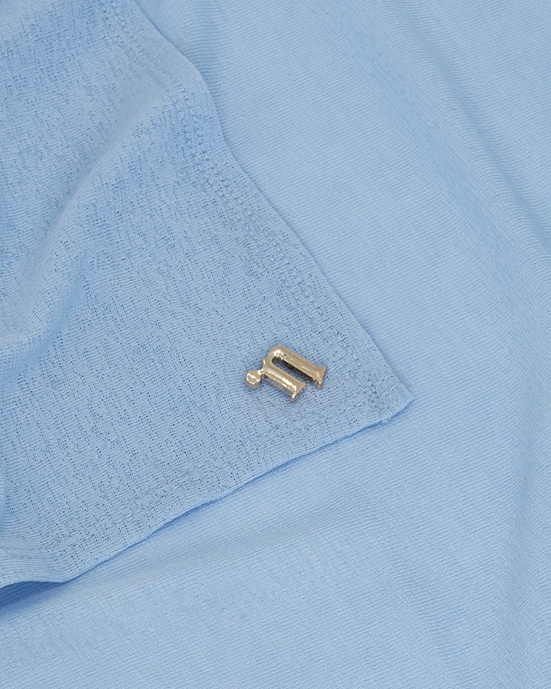 X-PRESS TEXTURED JERSEY SHAWL - LIGHT BLUE